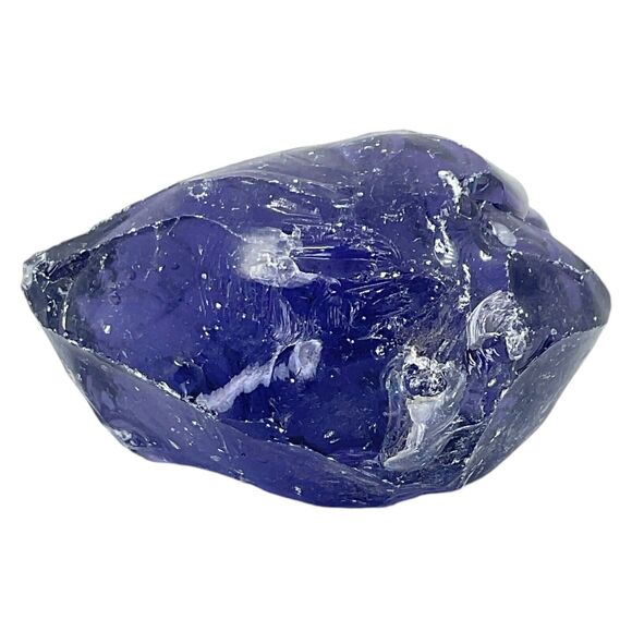 Amethyst Translucent Art Glass Cullet Glowing Uranium Manganese Slag #4GX266 - Picture 7 of 8